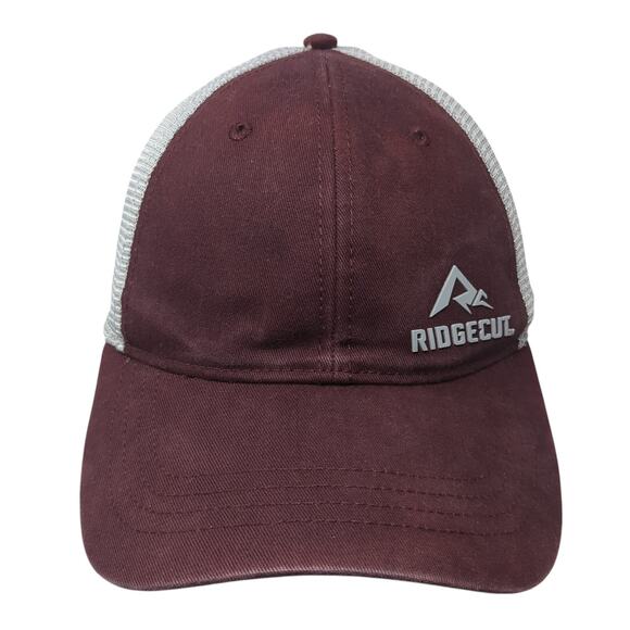 Ridgecut Snapback Trucker Hat Red One Size Adjustable Embroidered Mesh Back - Picture 1 of 8